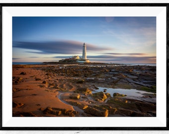 St. Mary's Island | Lighthouse | Whitley Bay | North Tyneside | Colour Photographic Print