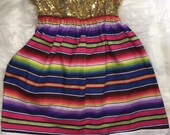 Sequin Serape mexican dress