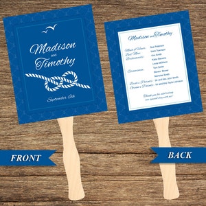 BOT-01-FP-Nautical Fan and Wedding Program Digital Download