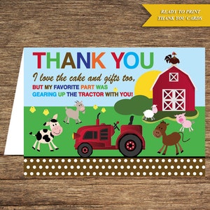 KB-01-TY-Kids Birthday Thank You Card Digital Download