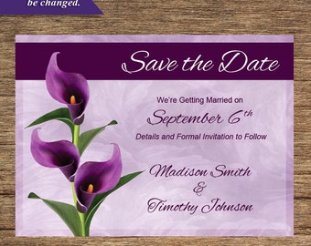 Calla Lily Save The Date FLW-01-STD-Digital Download