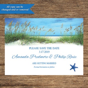 Beach Save The Date BCH-25-STD-Digital Download
