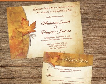 FALL-06-INV-RC-Digital Download Fall Invitation and Respond Card