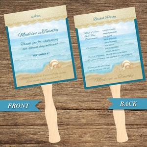 BCH-05-FP-Beach Fan and Wedding Program Digital Download