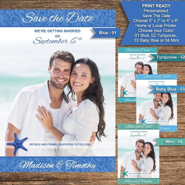 Beach Save The Date Photo BCH-09-STDP-Digital