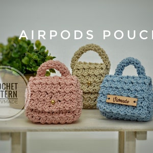 Crochet Airpod pouch Pattern PDF | Crochet Pouch | handmade  pouch | handmade pouch I Crochet pattern | Christmas Gift