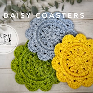 Crochet coasters Pattern PDF | Crochet coaster  | handmade coaster | home deco I Christmas gift