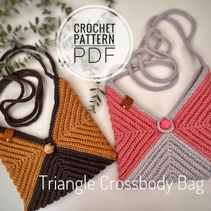 Crochet bag pattern crochet crossbody pattern crochet sling bag pattern image 1
