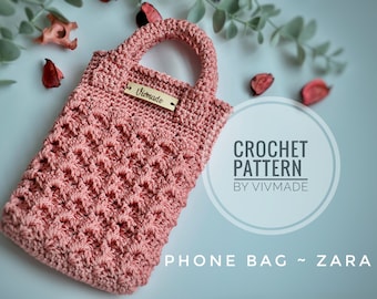 Crochet phone bag Pattern PDF | Crochet phone bag | handmade phone bag | Gift for her I Christmas gift | cute phone bag |