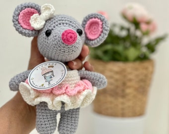 Crochet mouse , cute handmade mouse , amigurumi mouse, ready to ship