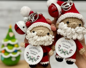Crochet Santa Claus , Christmas gift , handmade Santa , ready to ship