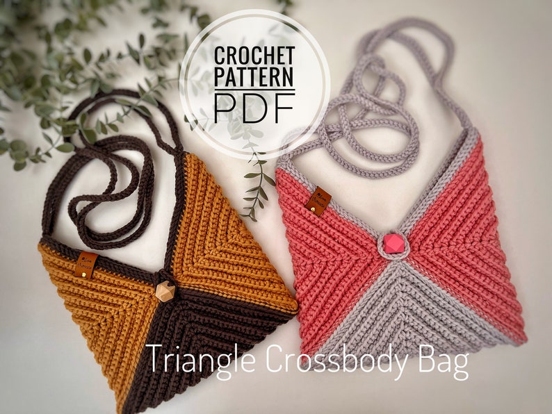 Crochet bag pattern crochet crossbody pattern crochet sling bag pattern image 1