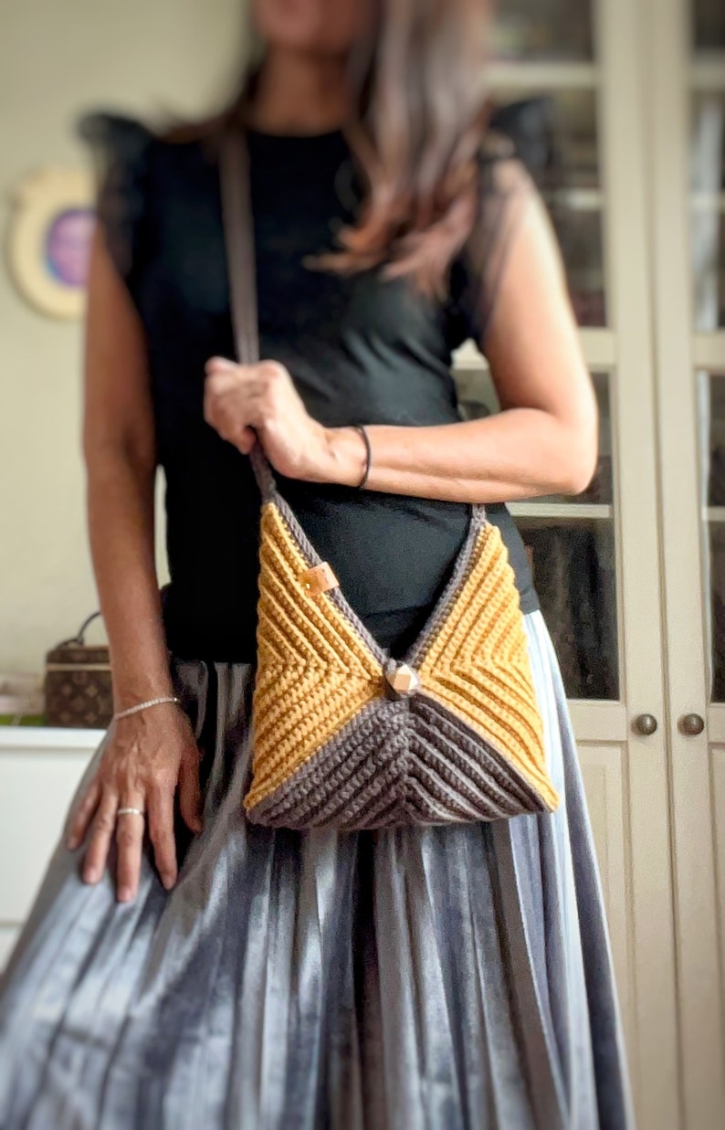 Crochet bag pattern crochet crossbody pattern crochet sling bag pattern image 6