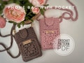 Crochet phone bag Pattern PDF | Crochet phone bag with pocket Pattern | handmade phone bag | Phone pouch product logo