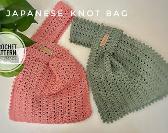 Crochet  bag Pattern PDF | Crochet Japanese Knot Bag  | handmade  pouch | Knot Bag I Crochet bag | Mother day