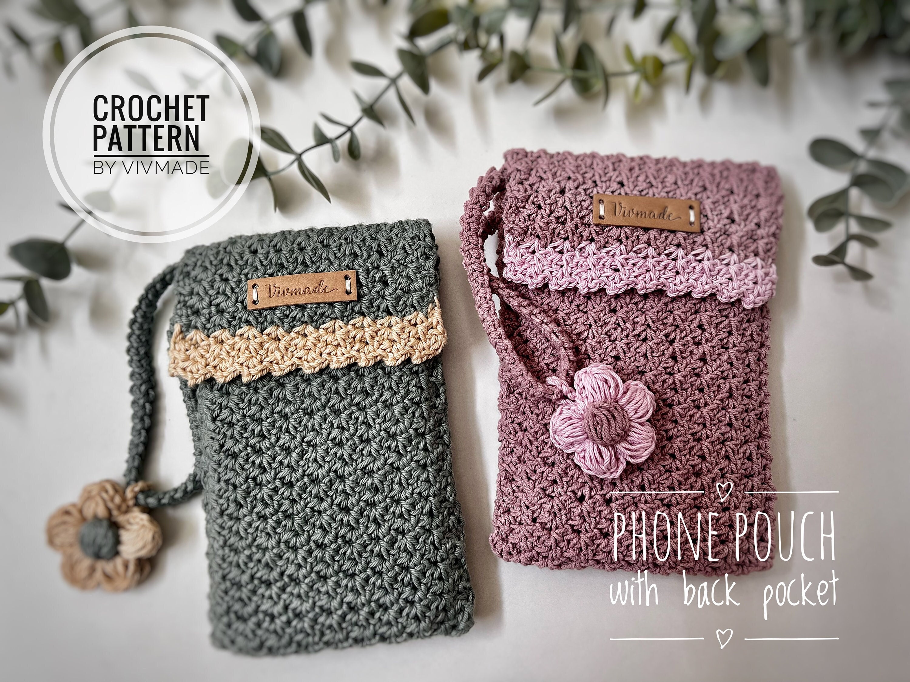 Crossbody Crochet Purse Embroidered Cell Phone Pouch Womens Purse Gift for  Mom Phone Holder Cell Phone Purse Gift for Her - Etsy | Crochet mobile, Crochet  phone cases, Crochet purses