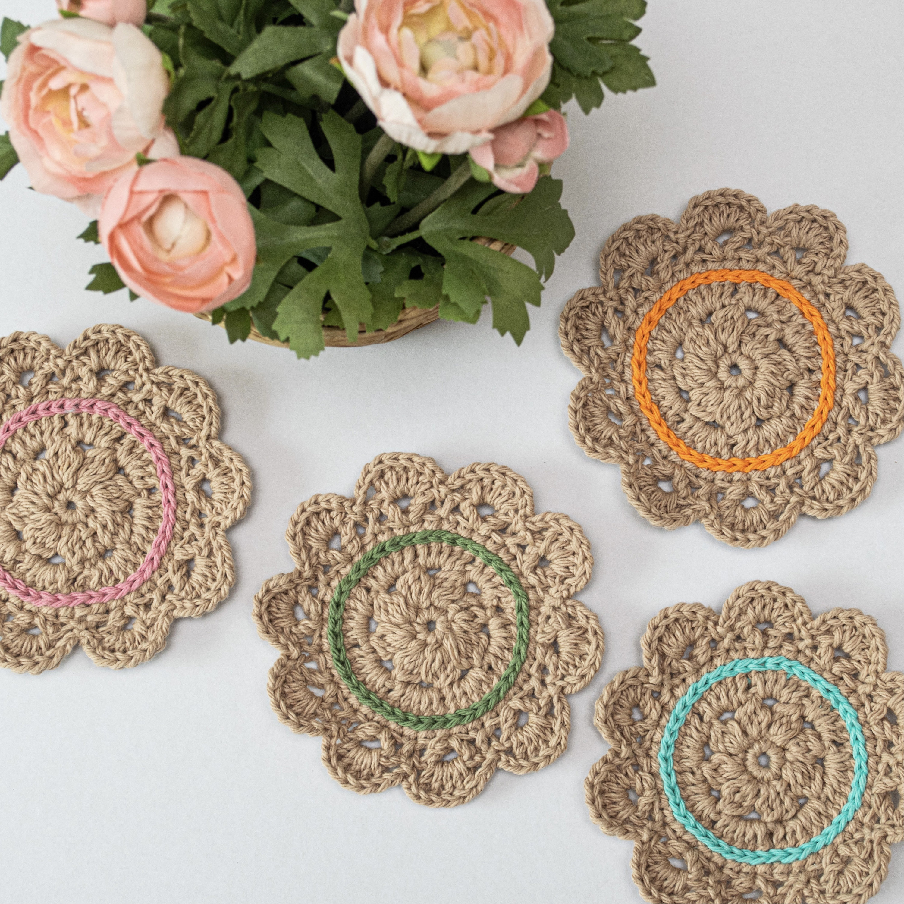 Crochet Coaster Pattern PDF Crochet Home Decor Pattern DIY - Etsy