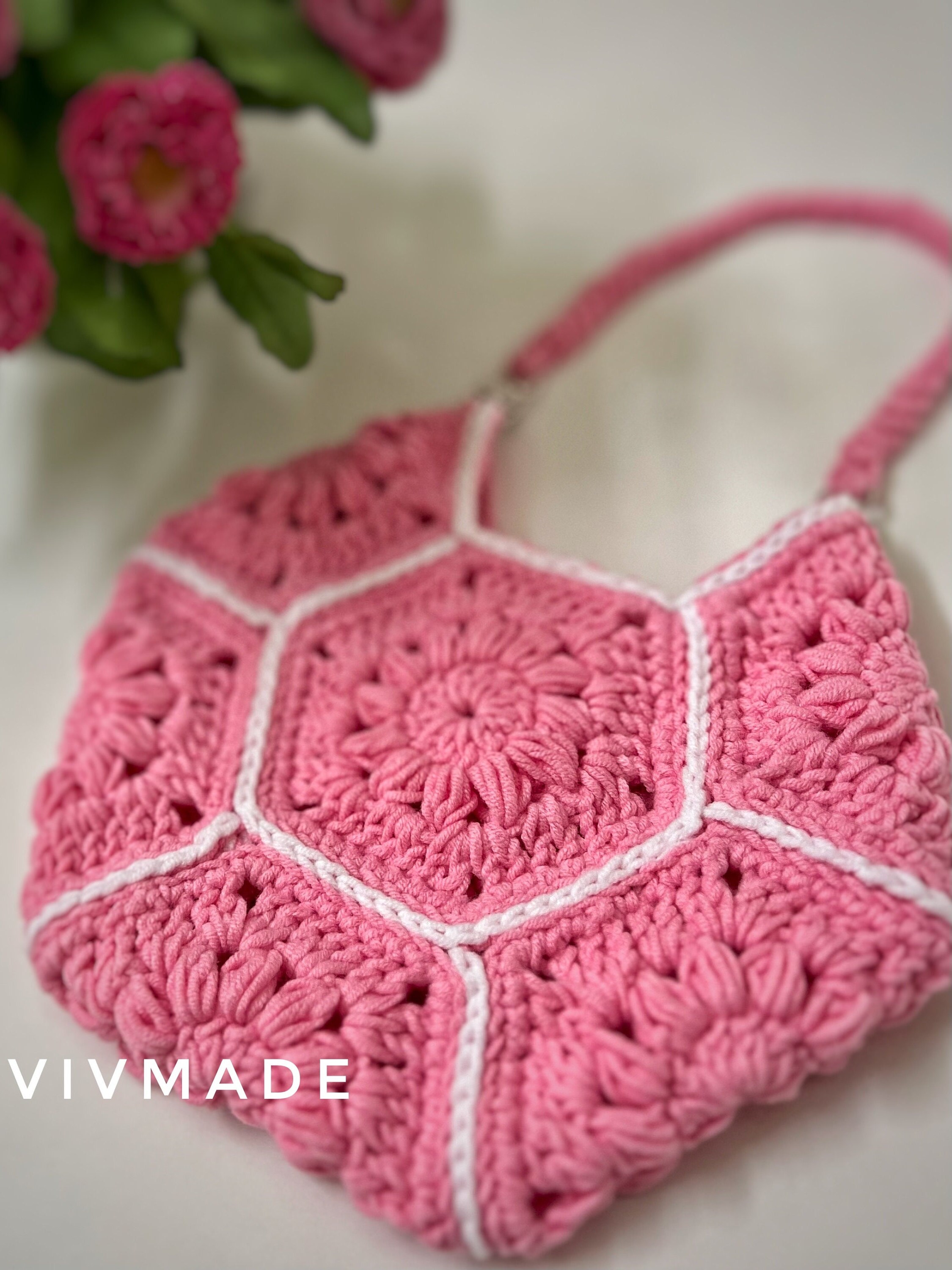 Spring Hexagon Bag [Free Crochet Pattern] - Your Crochet