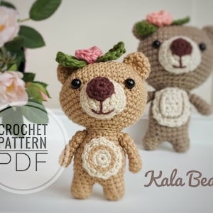 Crochet Amigurumi pattern, Crochet bear, Amigurumi bear, crochet pattern amigurumi