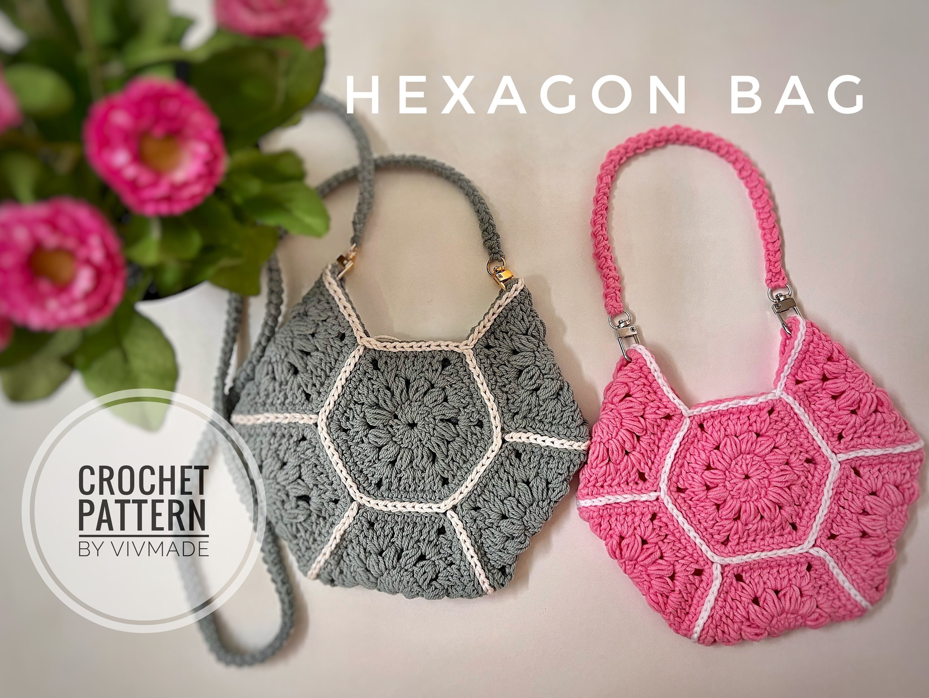 Modern granny stitch bag- free crochet pattern -