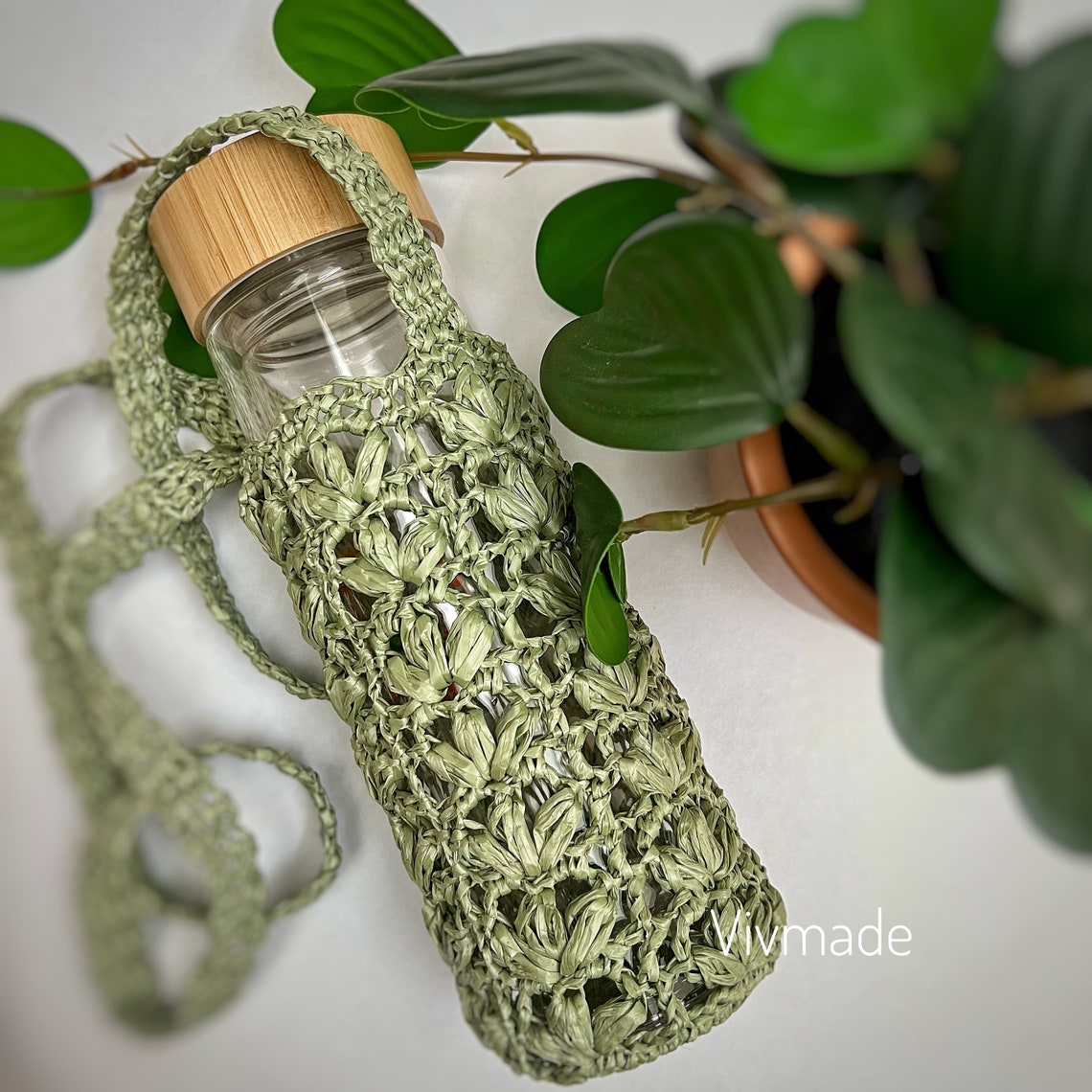 Crochet Water Bottle Holder Pattern PDF Crochet Bottle Etsy