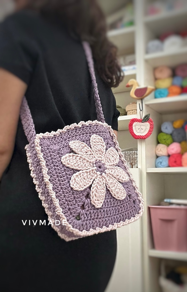 Crochet Crossbody Pattern PDF Crochet Bag Handmade Phone - Etsy