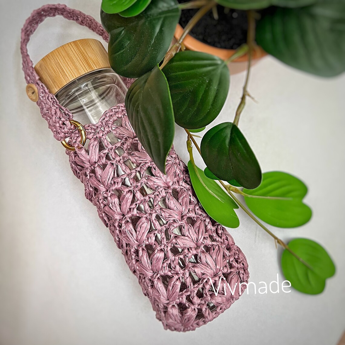Crochet Water Bottle Holder Pattern PDF Crochet Bottle Etsy