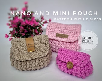 Crochet pouch Pattern PDF | Crochet purse | handmade  pouch | handmade purse I Crochet bag |