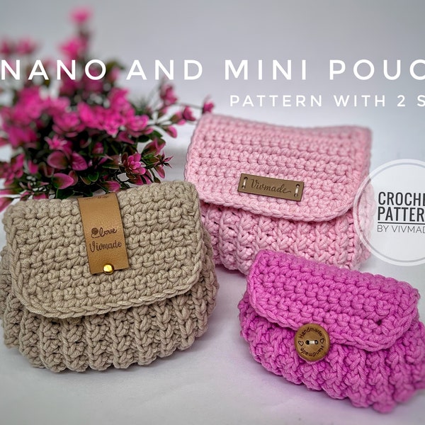 Crochet pouch Pattern PDF | Crochet purse | handmade  pouch | handmade purse I Crochet bag |