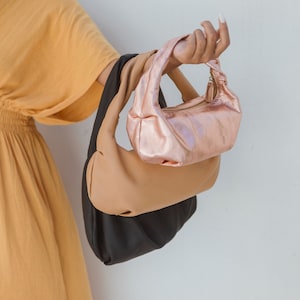 RAYA - Mini Hobo Ledertasche, Mini Ledertasche, Mini Ledertasche, Ledertasche Boho Mini, echte Ledertasche, Geschenk für sie