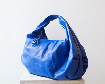 ★ Leey★ L LOGO SOFT HOBO BAG BLUE P0000EEI ECCO® Soft Medium Pebbled Leather Hobo Bag | Blue
