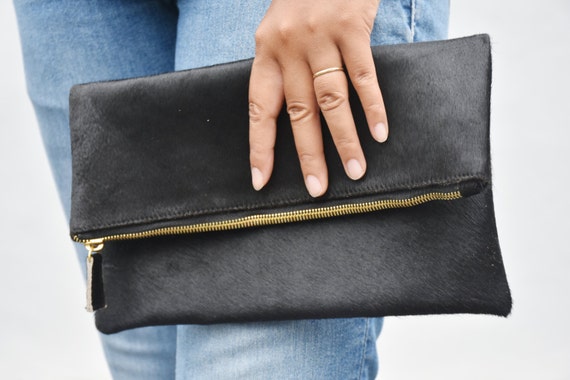 Black Calf Hair Clutch, Leather Fold Over Clutch, Black Clutch, Pony Hair Leather Clutch, Leather Clutch Black, Pony Purse, Leather Purse - Etsy Black Calf Hair Clutch, Leather Fold Over Clutch, Black Clutch, Pony Hair Leather Clutch, Leather Clutch Black, Pony Purse, Leather Purse - Etsy