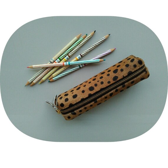 Leopard Pencil Case Leopard Print Leather Case Leather Pencil Case Handmade Pencil Case Cow Hide Leather Pencil Case Leather Case Etsy Ireland