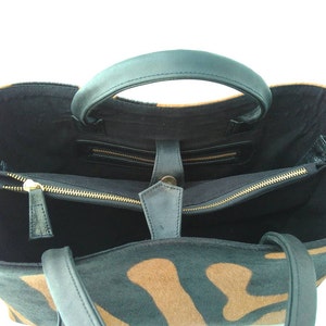 ZEBRA - Calf Hair Handbag, Zebra Handbag, Zebra Tote Bag, Animal Print ...
