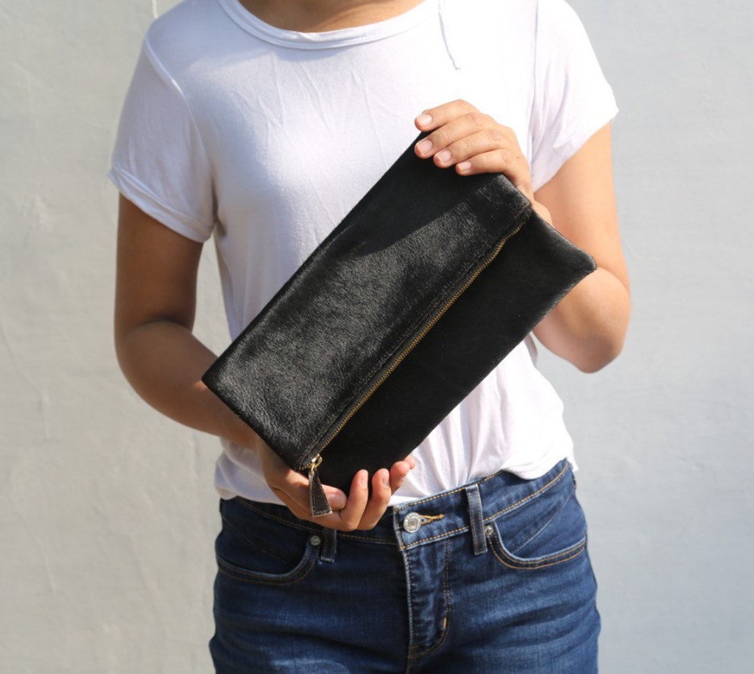Black Calf Hair Clutch, Leather Fold Over Clutch, Black Clutch, Pony Hair Leather Clutch, Leather Clutch Black, Pony Purse, Leather Purse - Etsy Black Calf Hair Clutch, Leather Fold Over Clutch, Black Clutch, Pony Hair Leather Clutch, Leather Clutch Black, Pony Purse, Leather Purse - Etsy