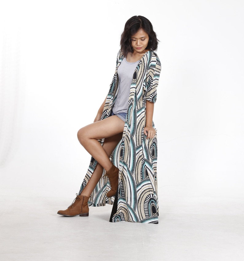 Free Shipping Kimono Cardigan Kim01 Ra05 Beach Oversize Cardigan Lounge Wear Loose Fit Boho Duster Modern Festival Cardigan