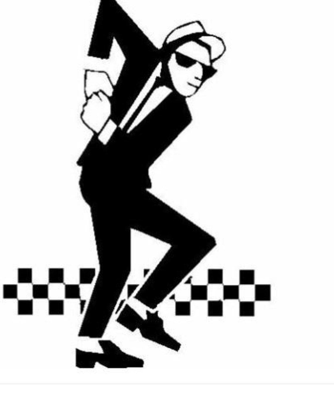 Ska Style Ska Man Rude Boy Music Mod Skinhead Vinyl Wall Art Decal