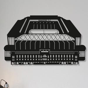 Ibox Stadium Wood Wall Art - Rangers Football Ground Silhouette - Football Gift