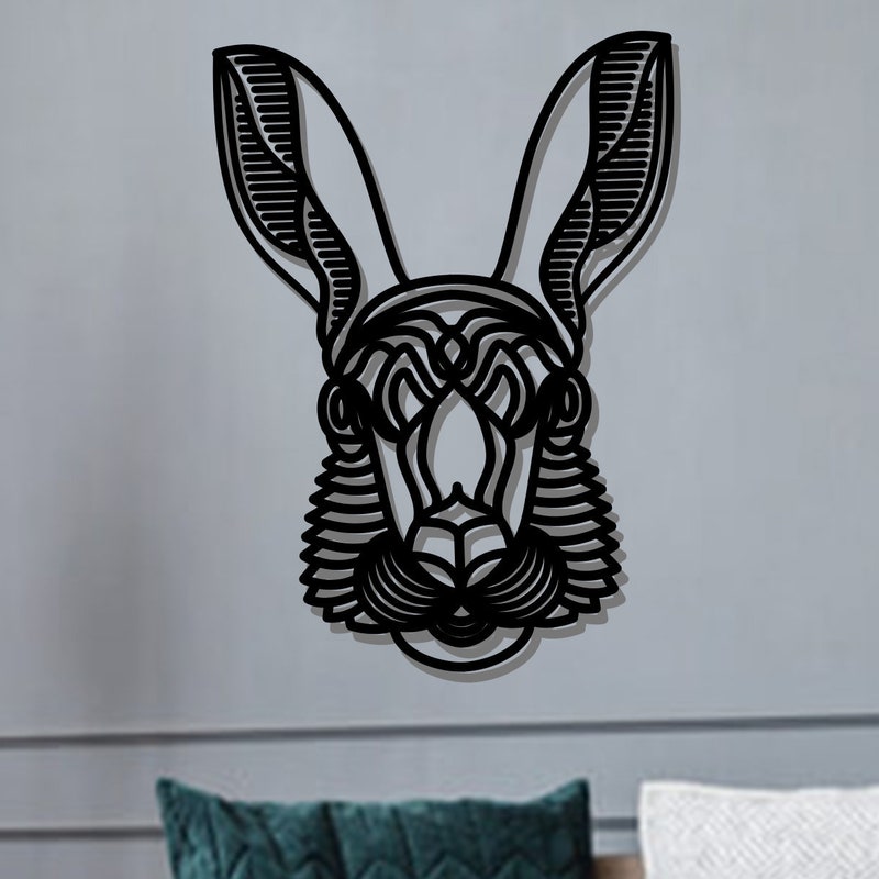 Geometric Rabbit - Etsy
