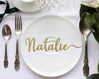 Wood Place Cards Wedding Place Cards Custom Laser Cut Names Place Setting Sign Dinner Party Place Card Wedding Party Decoration