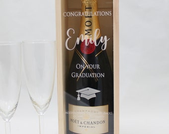 Personalised Graduation Bottle Gift Box Customised