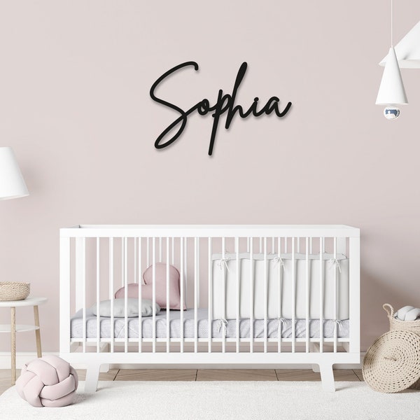 Name Wall Art - Childrens Bedroom - Wooden Word Text Art - Bedroom Art Gift - Option 5