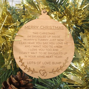 Merry Christmas From Bump - Merry Christmas From Bump Gift - Christmas Gift From Bump - Bump Keepsake