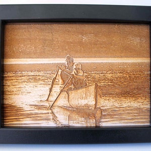 Custom Wood Photo Engraving Personalised Photo Engraving image 2