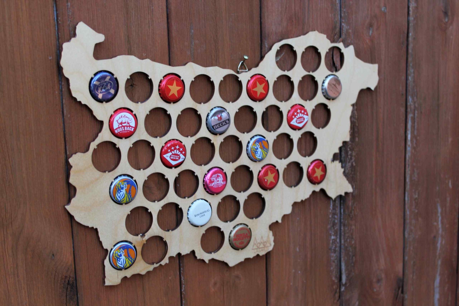 Bulgaria Beer Cap Map Bottle Cap Map Collection Gift Art Etsy UK