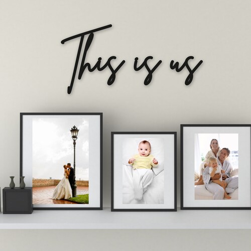This is Us Word Art Wooden Word Text Art House Home Art Etsy UK