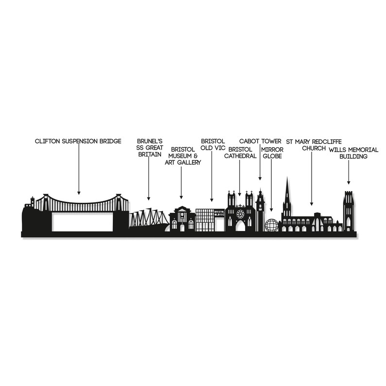 Bristol Skyline Wall Art Bristol Gift Skyline Art Wood Wall Art Etsy UK