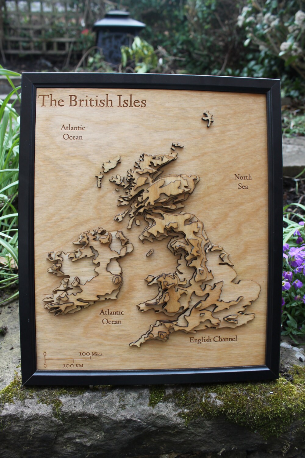 Great Britain Topo Maps 3D British Isles Map Wooden Topographical Map United | Etsy Denmark