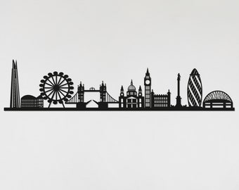 London Skyline - London Geschenk - Skyline Kunst - Kein Stadtname