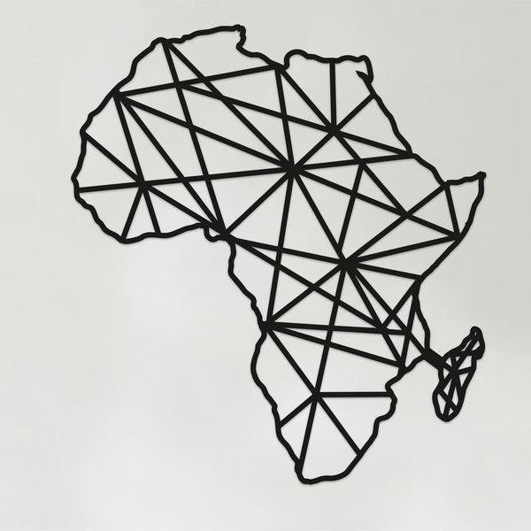 Geometric Africa Art - Wooden Country Wall Art - Africa Gift